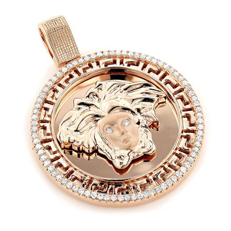 versace pendant real gold|14k Gold Versace pendant.